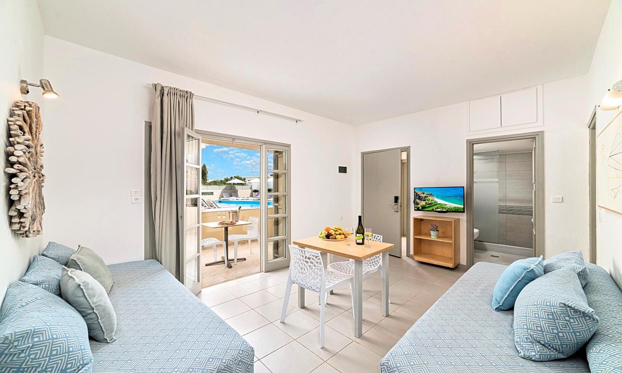 Familiensuite im Erdgeschoss mit Gartenblick