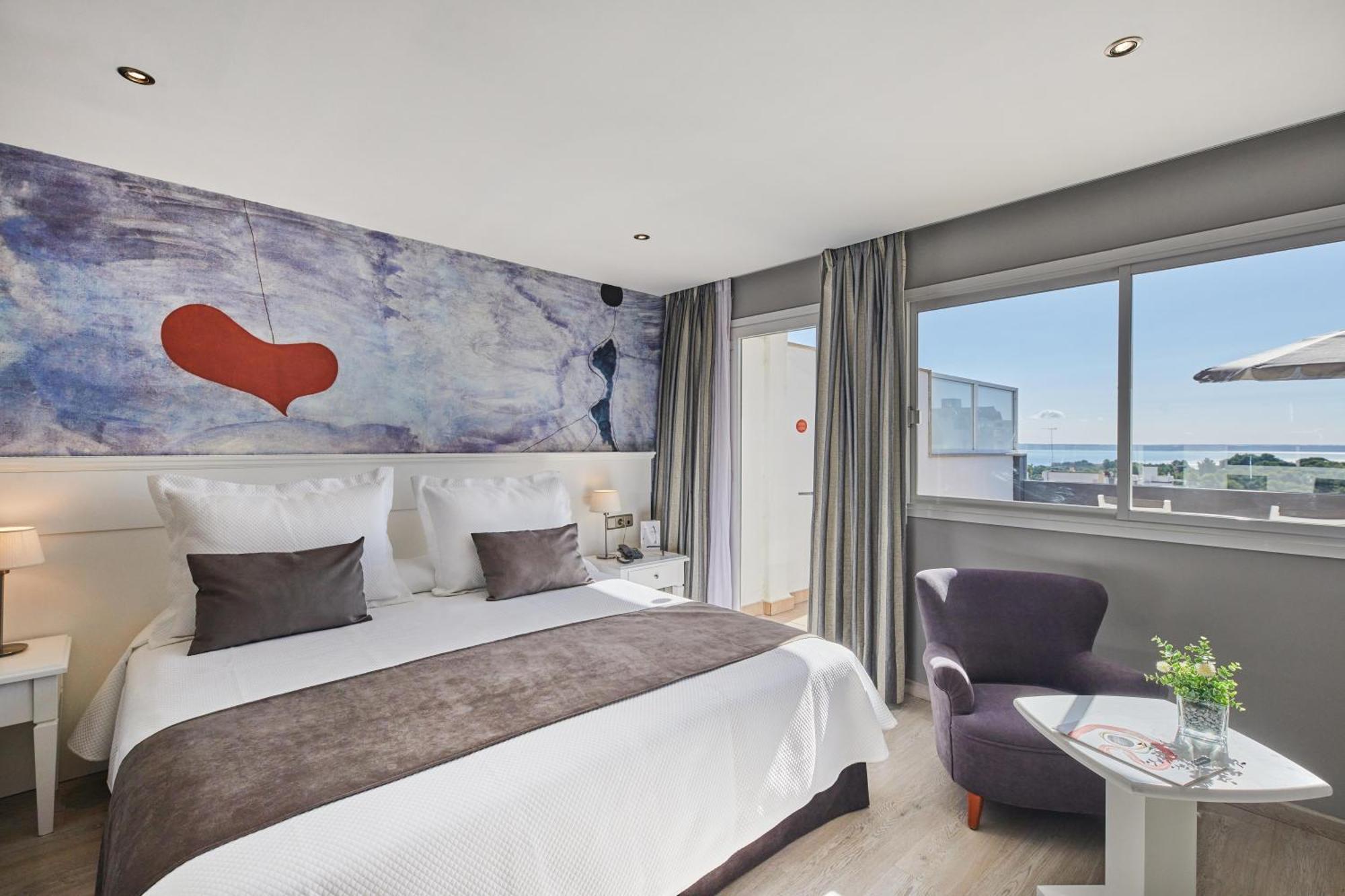 Deluxe Doppel-/Zweibettzimmer mit Meerblick